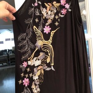 INC embroidered tank